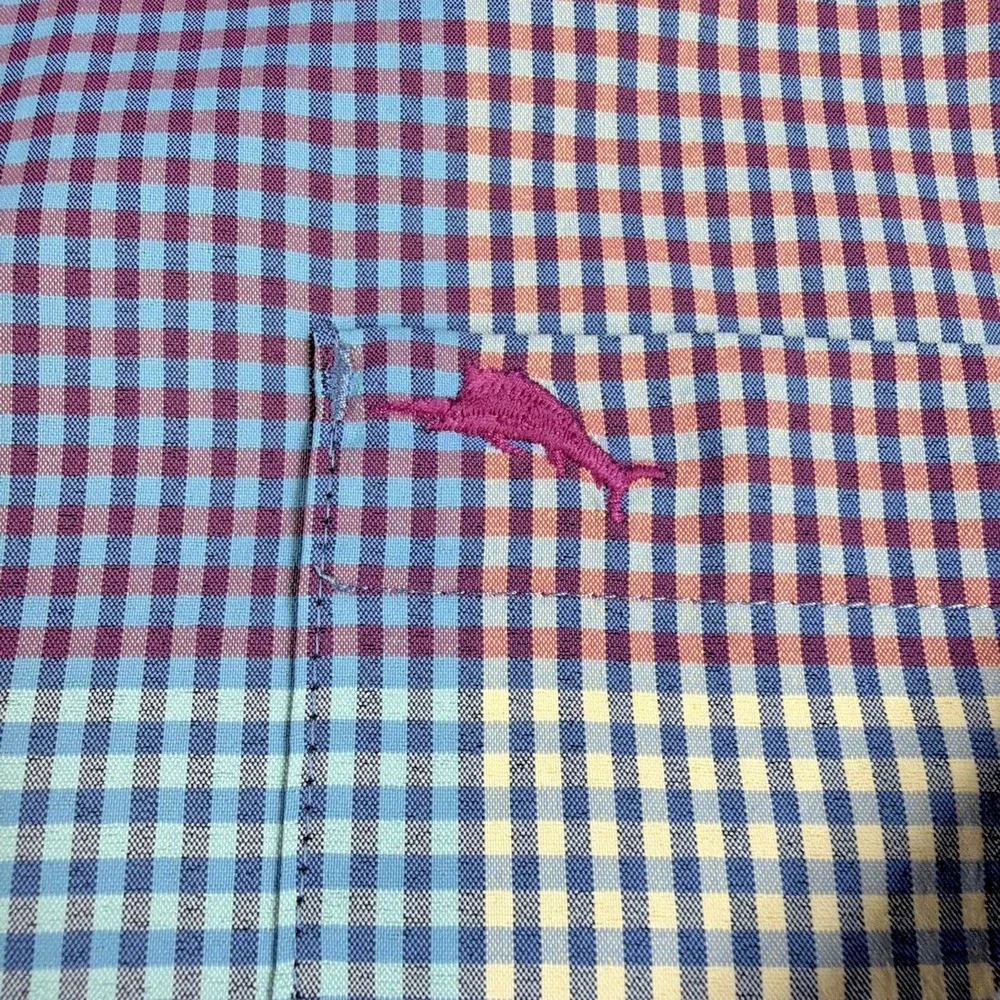 Tommy Bahama Siesta Key Paloma Check Stretch Button Up Long Sleeve Size 3XL - Picture 2 of 16